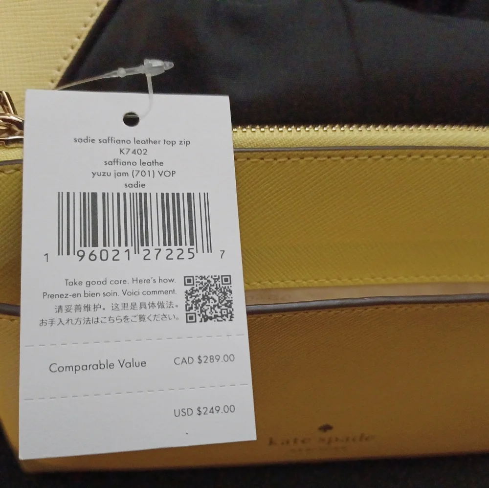 kate spade yellow crossbody bag